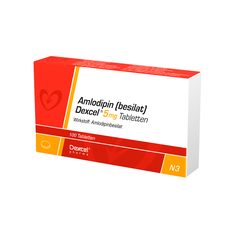 Amlodipin (besilat) Dexcel 5mg 50 St Tabletten