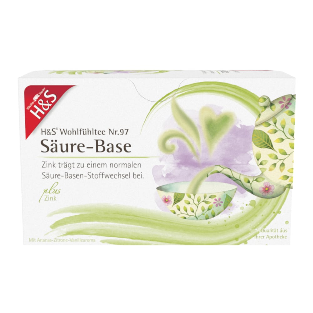 H&S Wohlfühltee Säure-Base mit Zink 20X2.0 g Filterbeutel