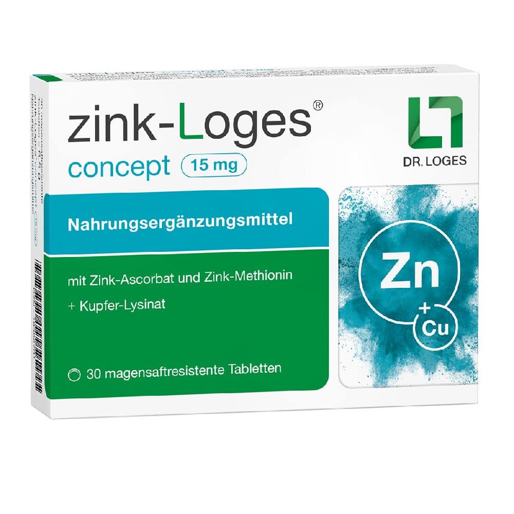 zink-Loges concept 15 mg 30 St Tabletten magensaftresistent