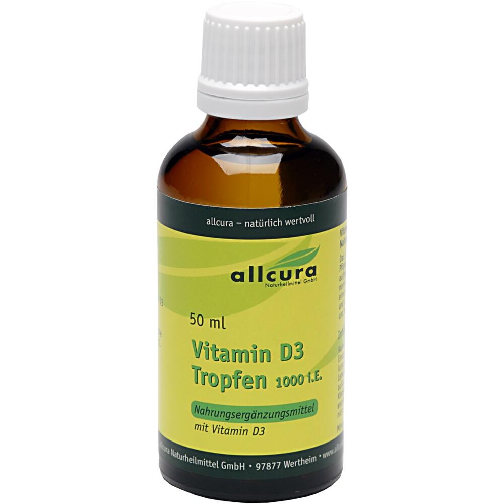 allcura Vitamin D3 Tropfen 1000 I.E.  50 ml Tropfen
