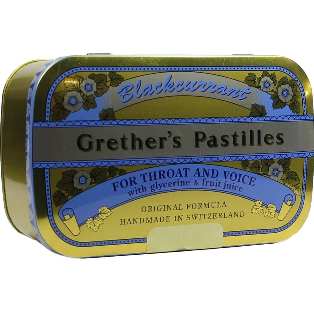 Grethers Pastilles Blackcurrant Gold Dose 440 g Pastillen