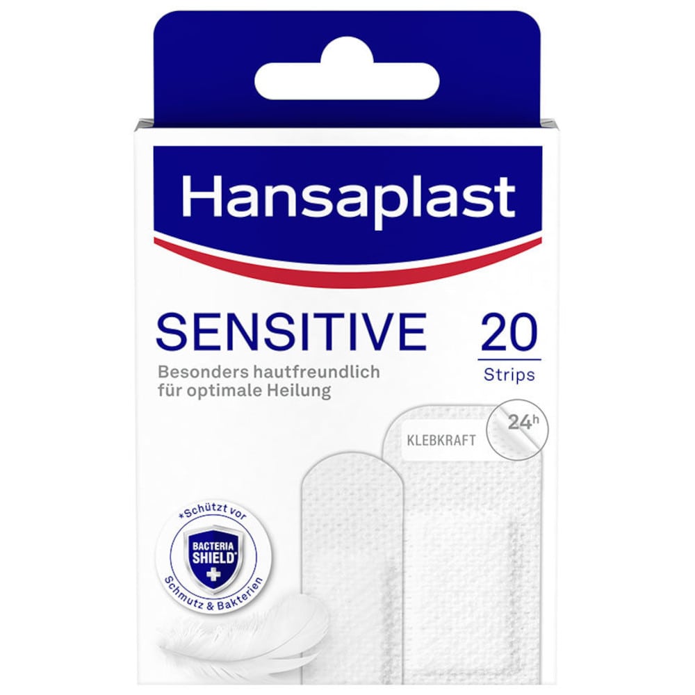 Hansaplast SENSITIVE 20 Strips 20 St Pflaster