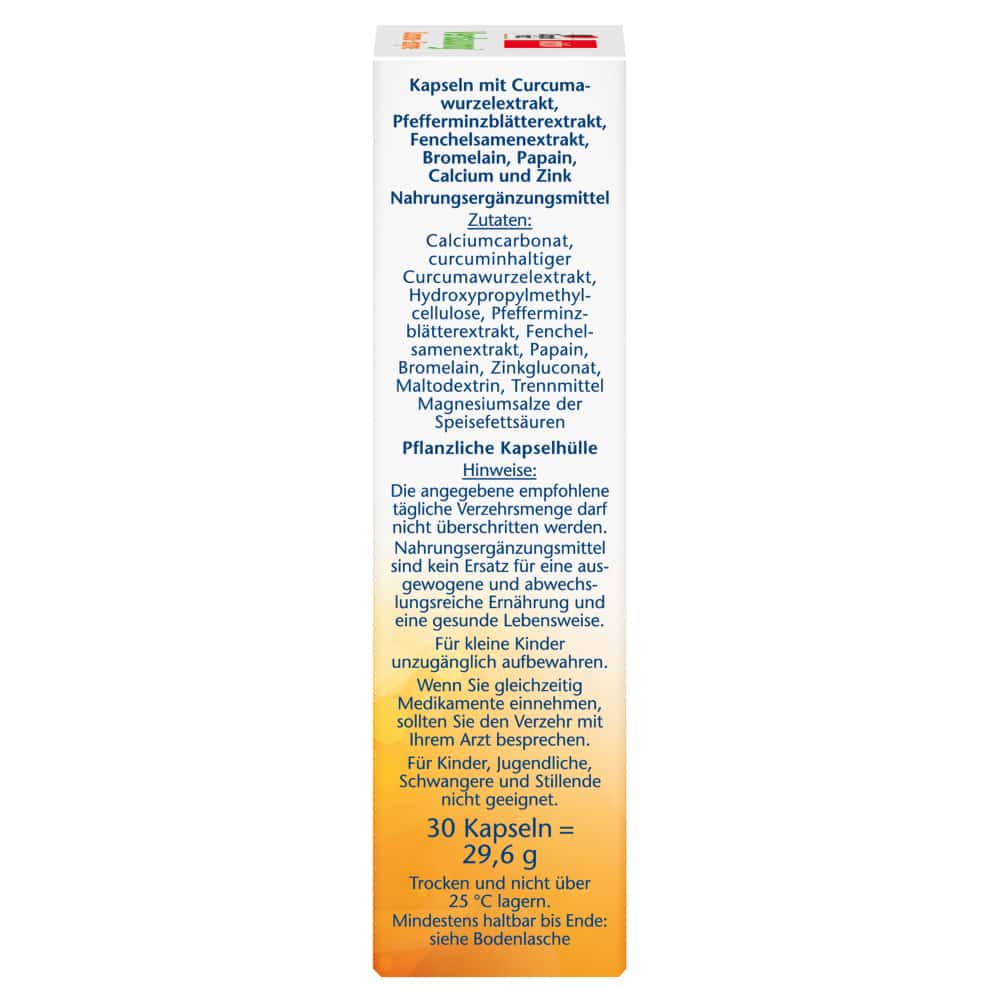 Doppelherz aktiv Verdauung Curcuma + Enzyme 30 St Kapseln