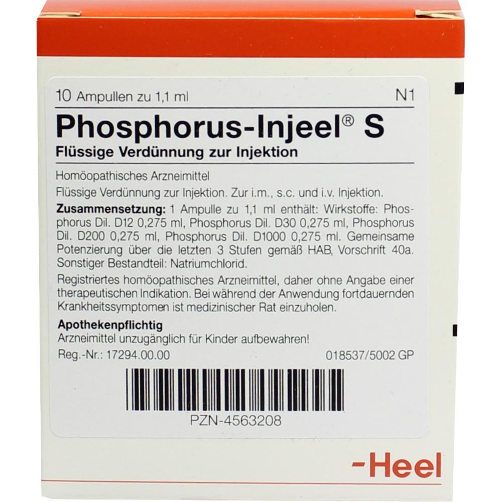 PHOSPHORUS INJEEL S Ampullen 10 St Ampullen