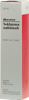 Baxter 1 x klysma salinisch 135 ml Klistiere