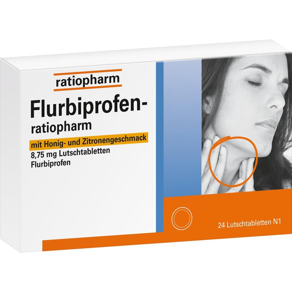 Flurbiprofen-ratiopharm 8,75 mg Lutschtabletten 24 St Lutschtabletten