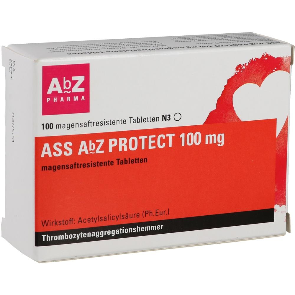 ASS AbZ PROTECT 100mg 100 St Tabletten magensaftresistent