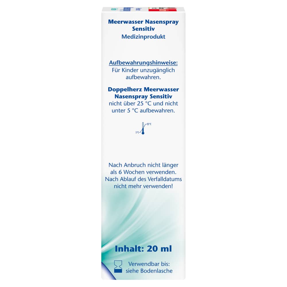 Doppelherz aktiv Meerwasser Nasenspray Sensitiv 20 ml Spray