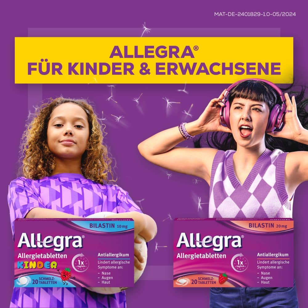 Allegra Allergietabletten KINDER 10 mg 20 St Schmelztabletten