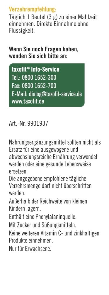 taxofit DIREKT Vitamin C 1000 + Zink + D3 20 St Granulat