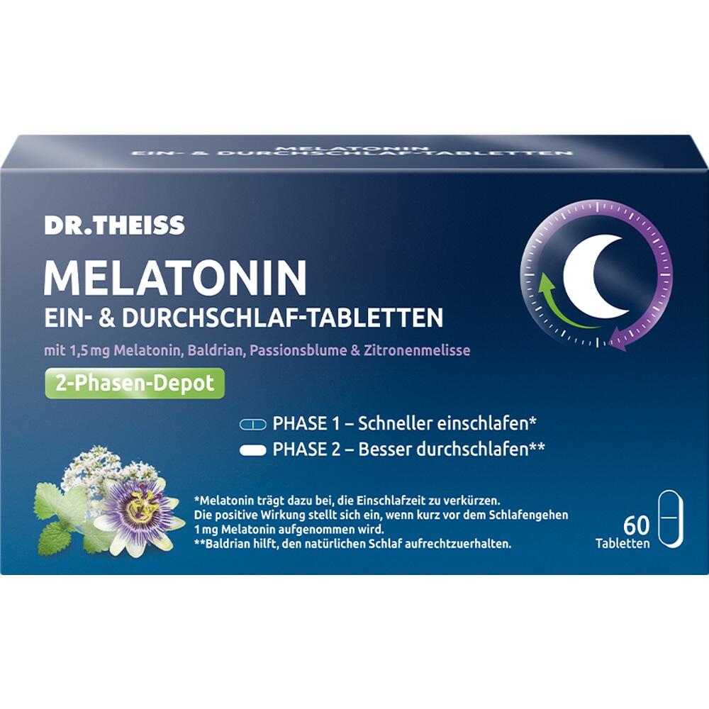 DR.THEISS MELATONIN EIN- & DURCHSCHLAFTABLETTEN 60 St Tabletten