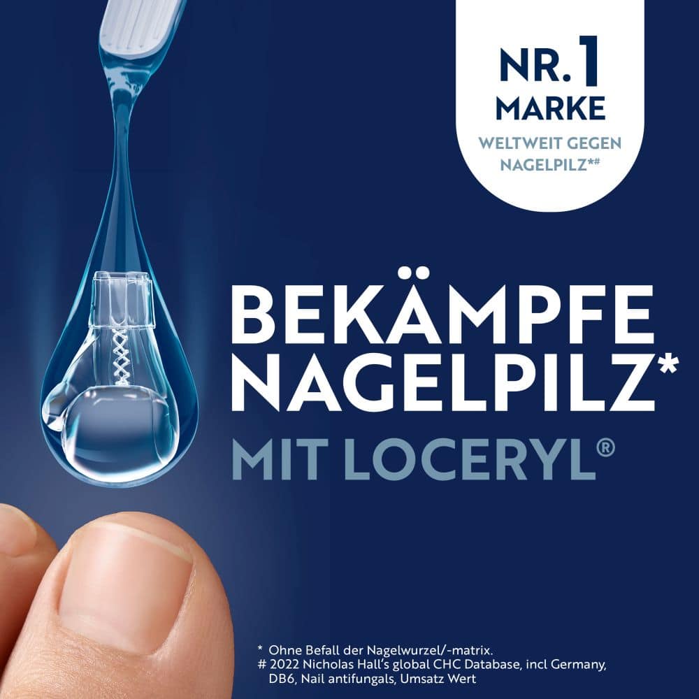 Loceryl Nagellack GEGEN NAGELPILZ 3 ml Wirkstoffhaltiger Nagellack