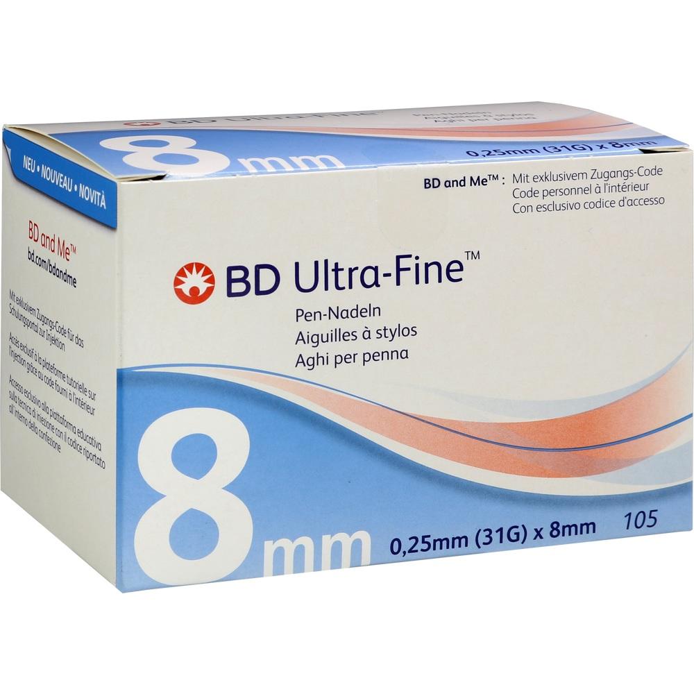 Bd Ultra-fine Pen-nadeln 8 mm 31 G 105 St Kanüle