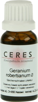CERES Geranium robertianum Urtinktur 20 ml Tropfen