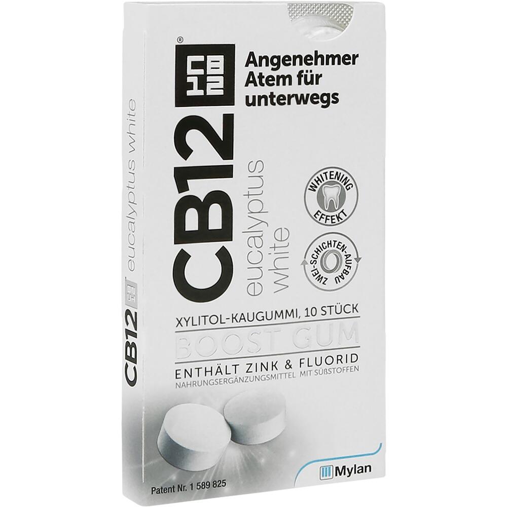 CB12 BOOST GUM eucalyptus white XYLITOL-KAUGUMMI 10 St Kaugummi