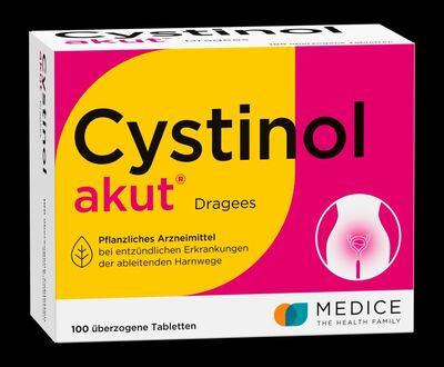 Cystinol akut bei akuter Blasenentzündung & Harnwegsinfektion 100 St Überzogene Tabletten