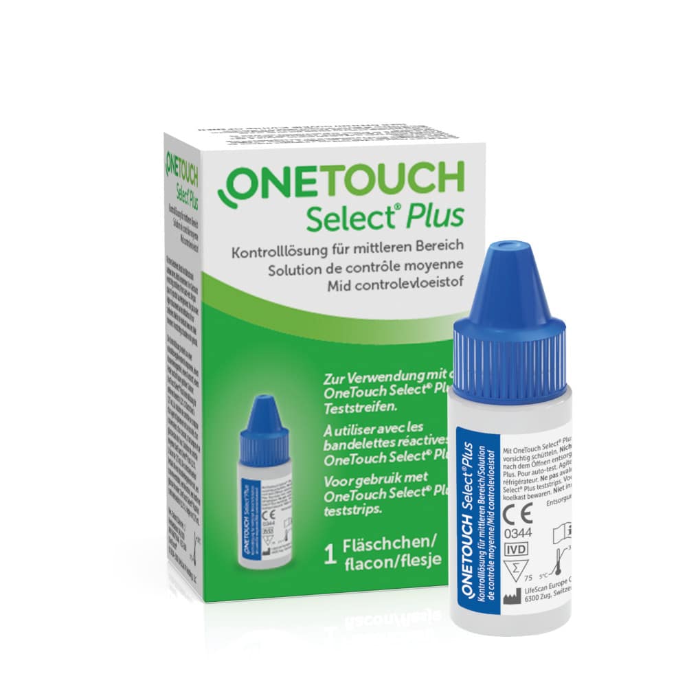 ONE TOUCH Select Plus Kontrolllösung mittel 3.75 ml Lösung