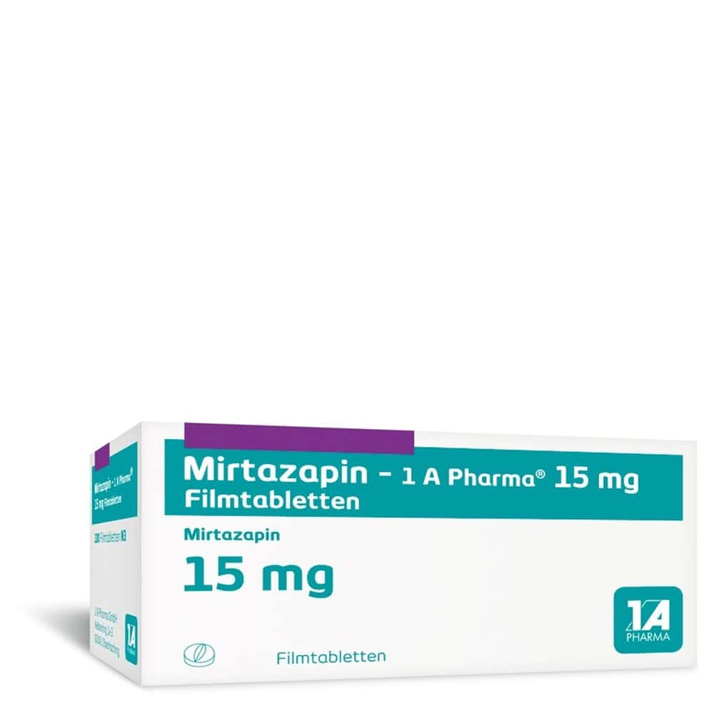 Mirtazapin-1A Pharma 15mg 10 St Filmtabletten