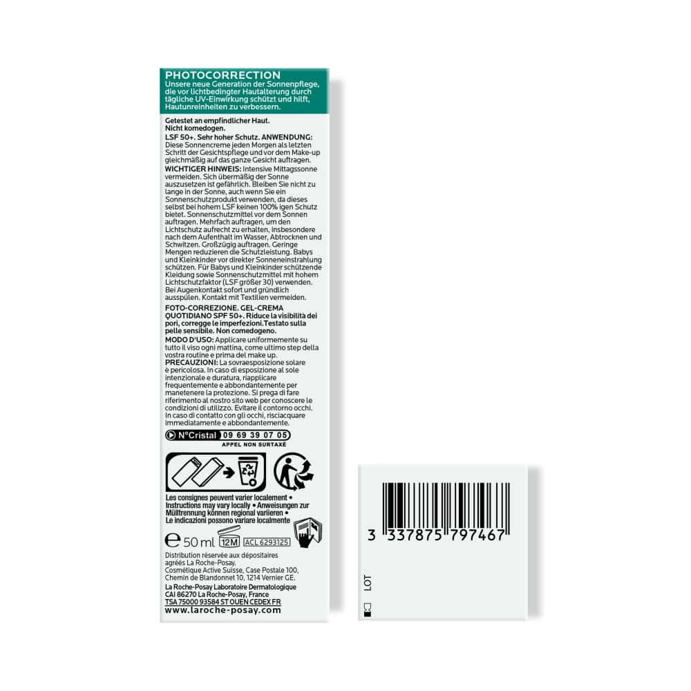 LA ROCHE-POSAY ANTHELIOS OIL CORRECT 50+ 50 ml Gel