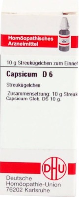 CAPSICUM D 6 Globuli 10 g Globuli