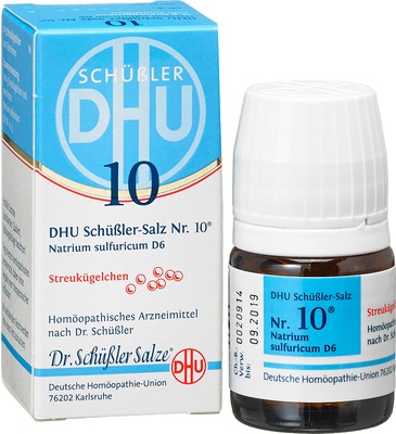 DHU Schüssler-Salz Nr. 10 Natrium sulfuricum D 6 Globuli 10 g Globuli