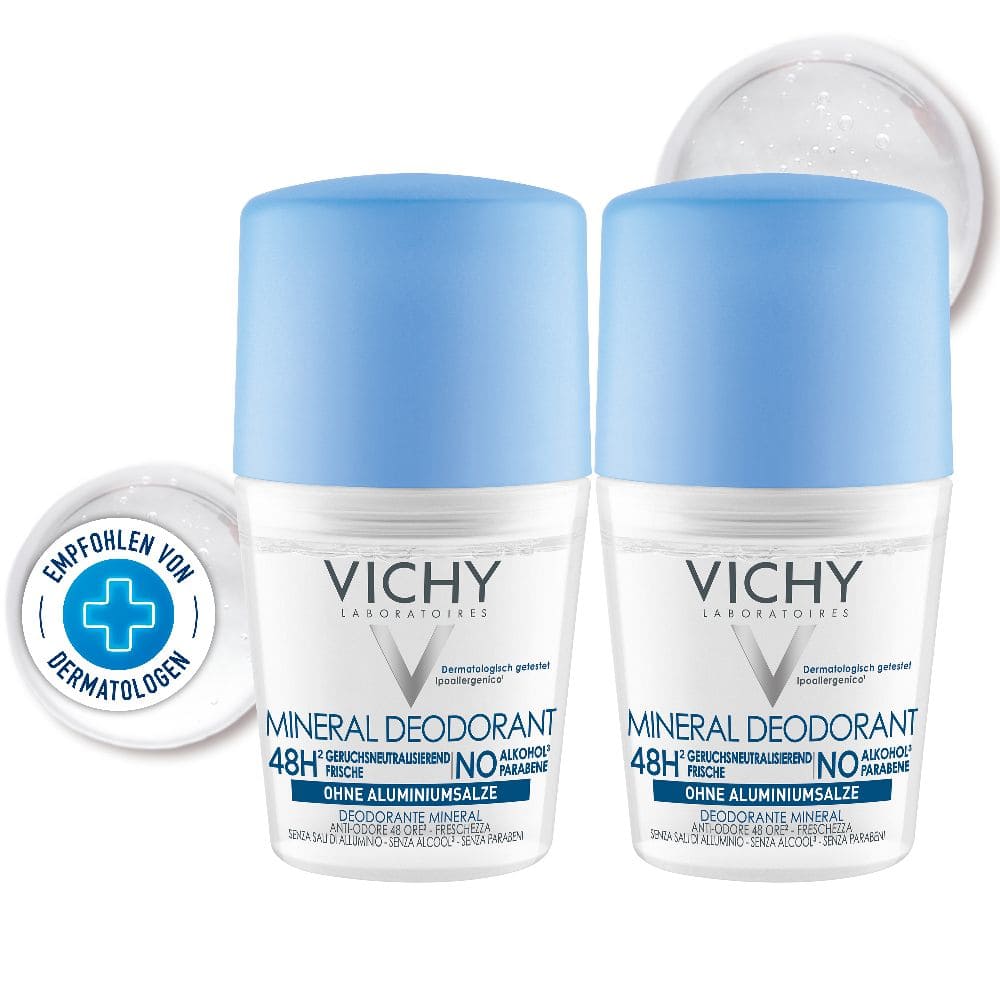 VICHY DEO Roll-on Mineral DP  2X50 ml Creme