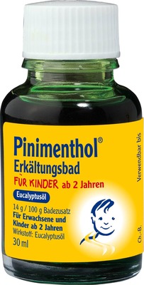 Pinimenthol Erkältungsbad für Kinder ab 2 Jahren - mit Eucalyptusöl 30 ml Bad