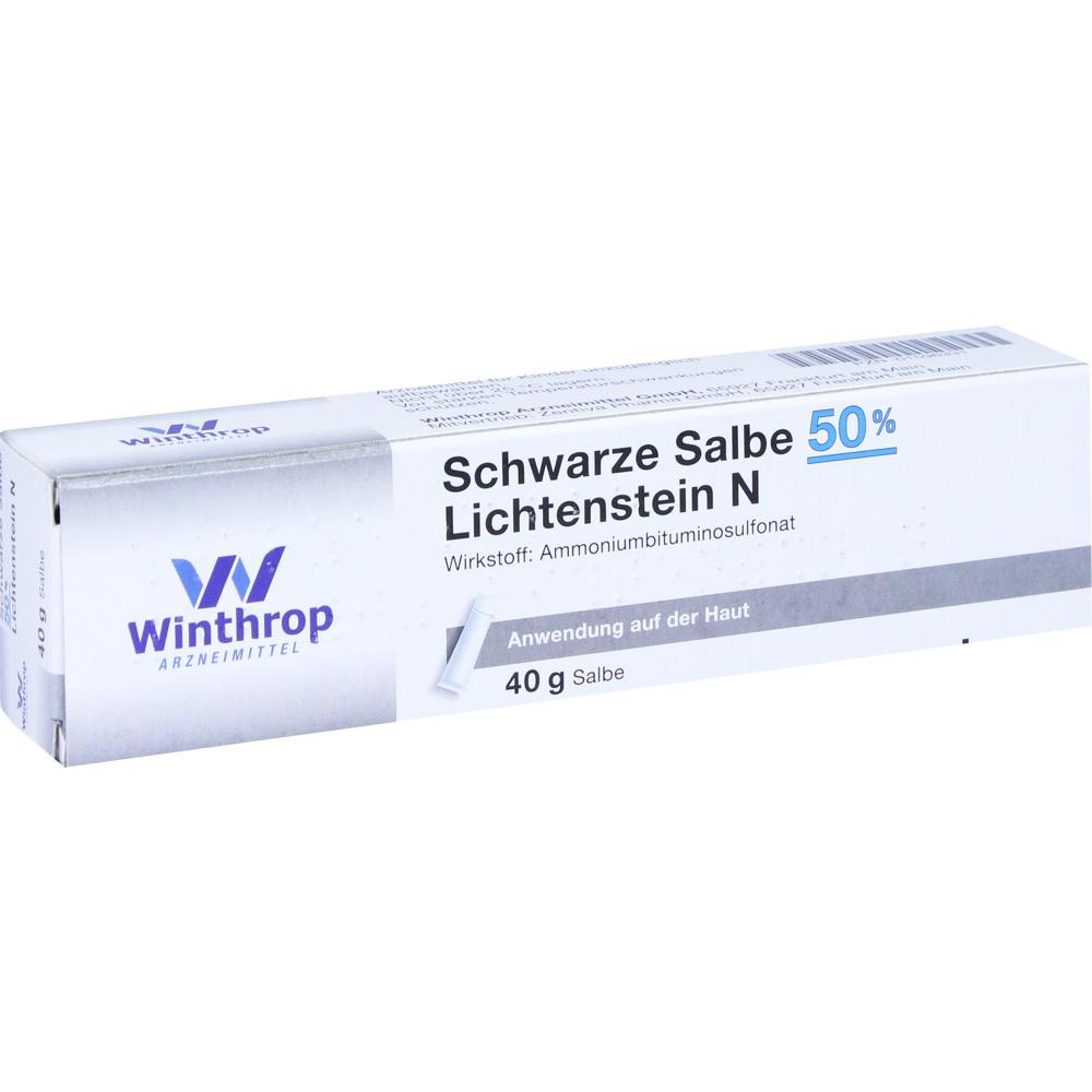 SCHWARZE SALBE 50% Lichtenstein N 40 g Salbe