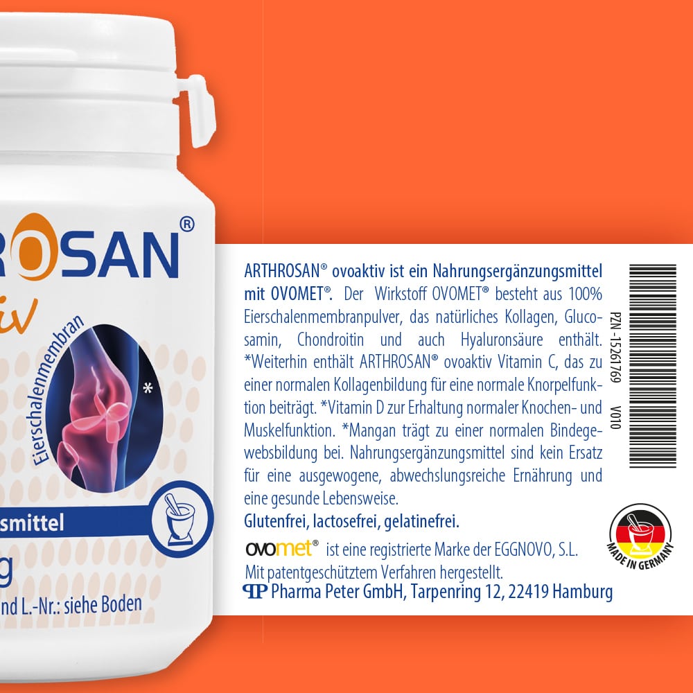 ARTHROSAN ovoaktiv Eierschalenmembran Kapseln 90 St Kapseln