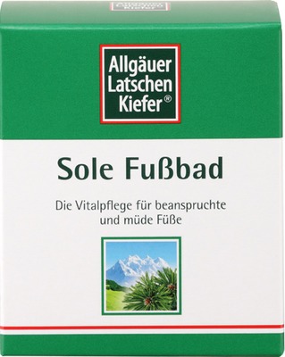 Allgäuer Latschen Kiefer Sole Fußbad 10X10 g Bad