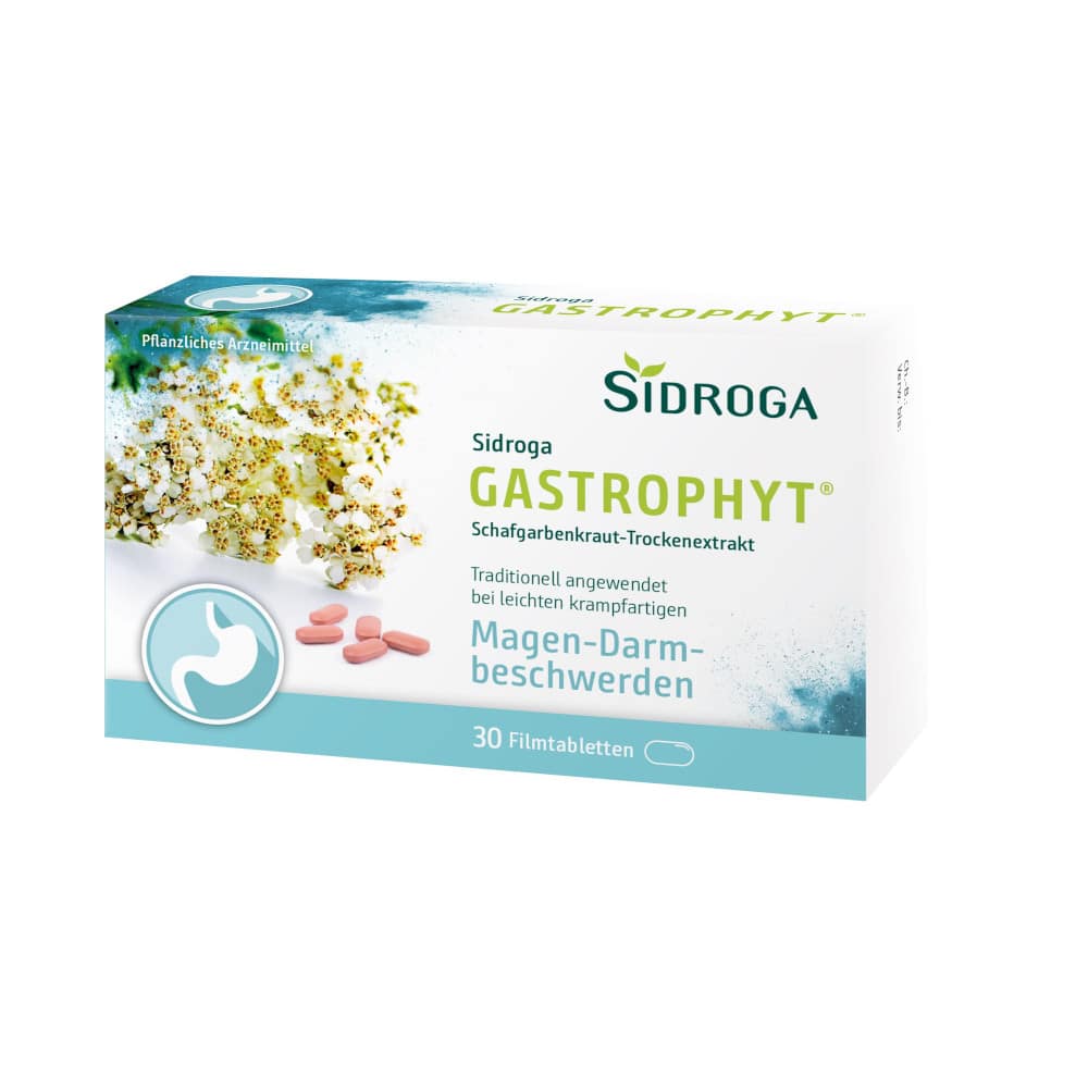Sidroga GASTROPHYT Schafgarbenkraut-Trockenextrakt 30 St Filmtabletten