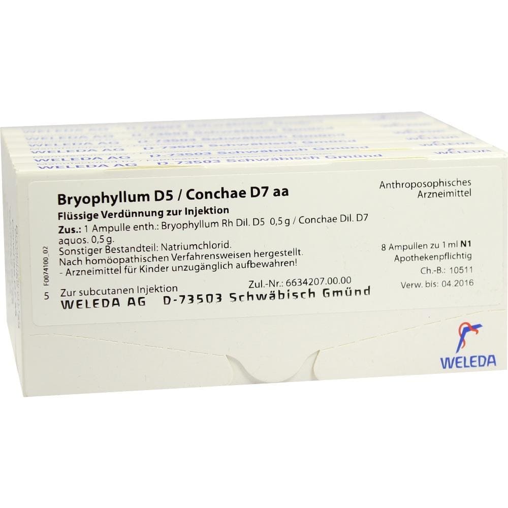 WELEDA BRYOPHYLLUM D 5/Conchae D 7 Ampullen 48X1 ml Ampullen