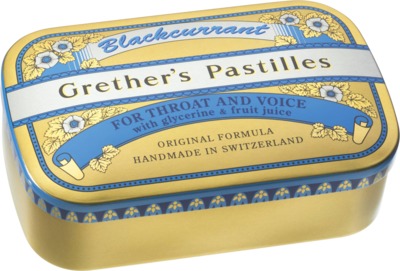 Grether´s Pastilles GOLD Blackcurrant FÜR HALS & STIMME 110 g Pastillen
