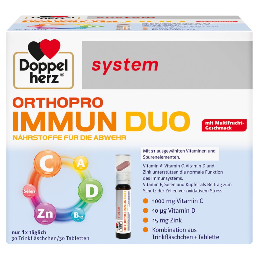 Doppelherz system ORTHOPRO IMMUN DUO 30 St Trinkampullen