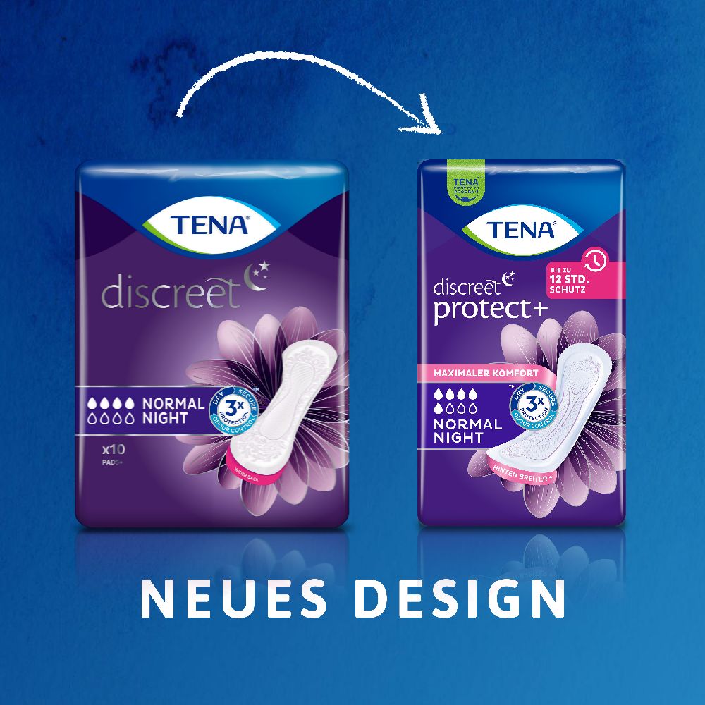 TENA Discreet Normal Night Inkontinenz Einlagen 20 St
