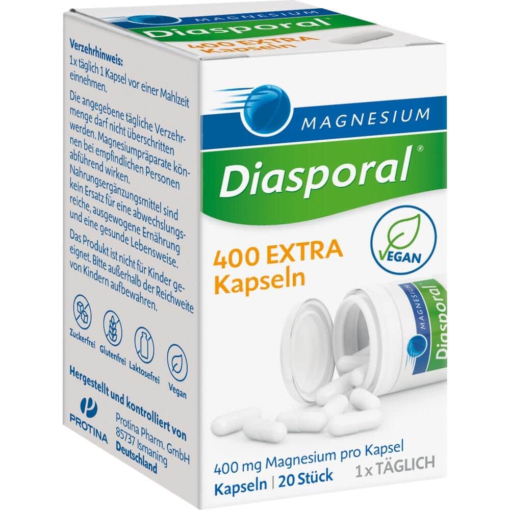 MAGNESIUM Diasporal 400 EXTRA Kapseln 20 St Kapseln