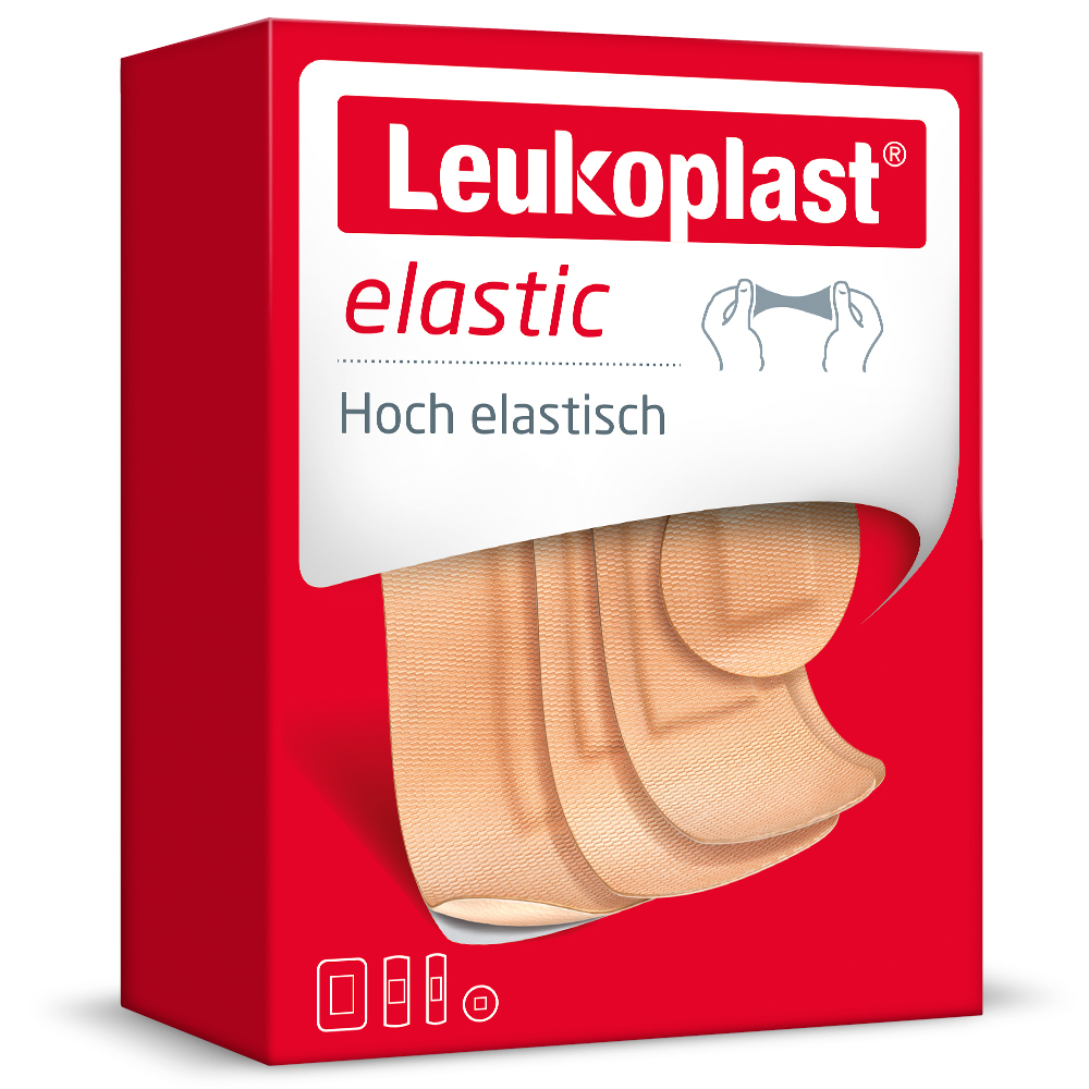 Leukoplast elastic (40 St; 4 Größen) 40 St Pflaster