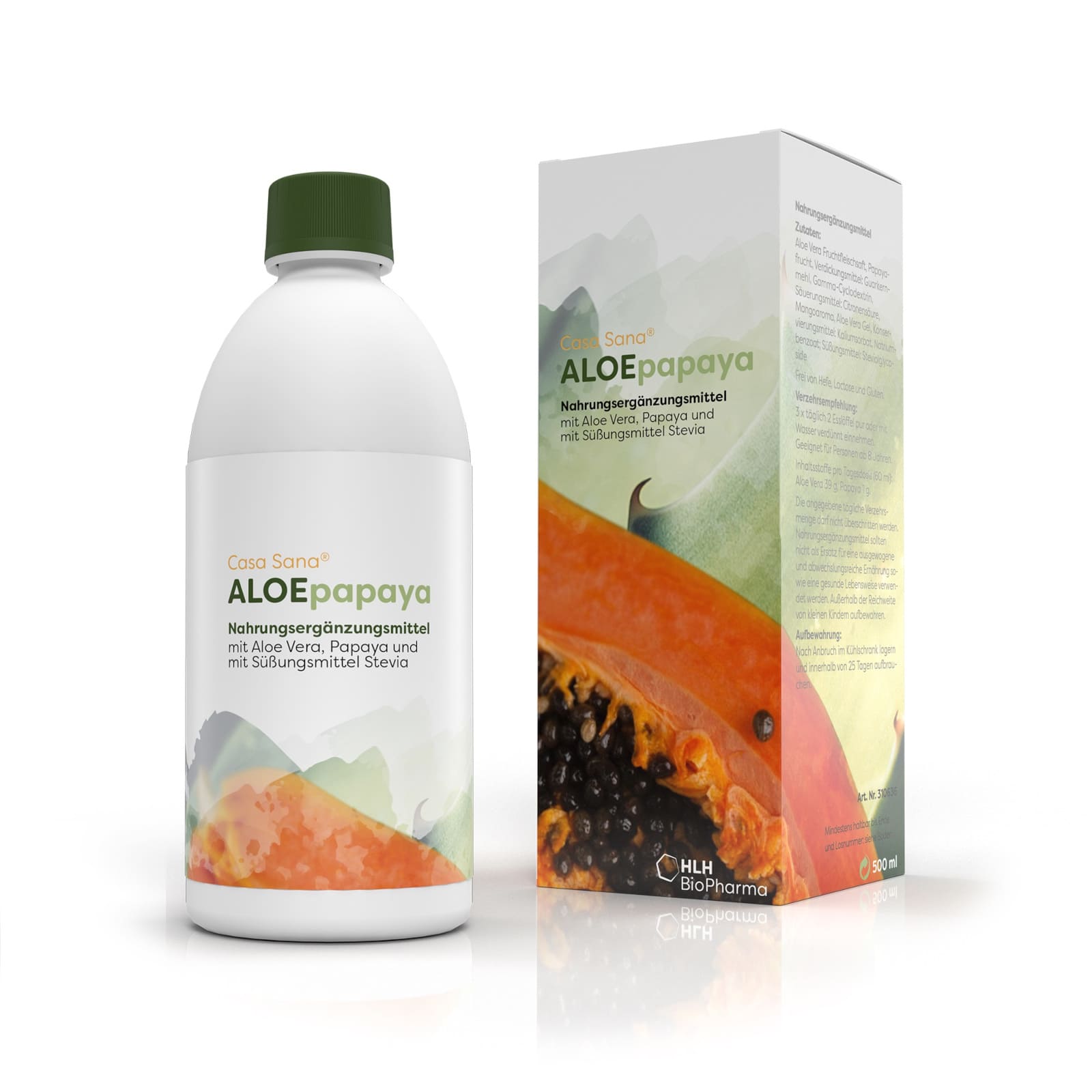 Casa Sana ALOEpapaya 500 ml Flüssigkeit zum Einnehmen