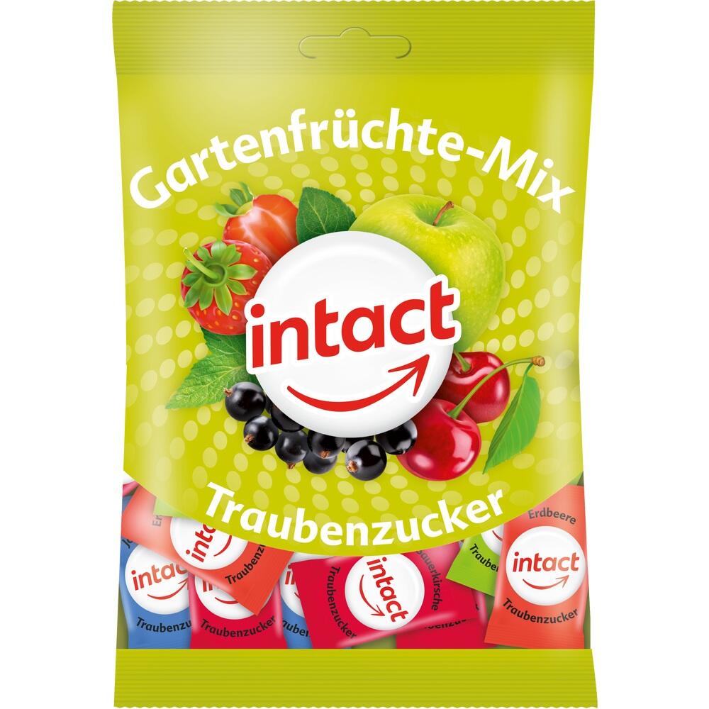 intact Gartenfrüchte-Mix Traubenzucker 75 g Bonbons