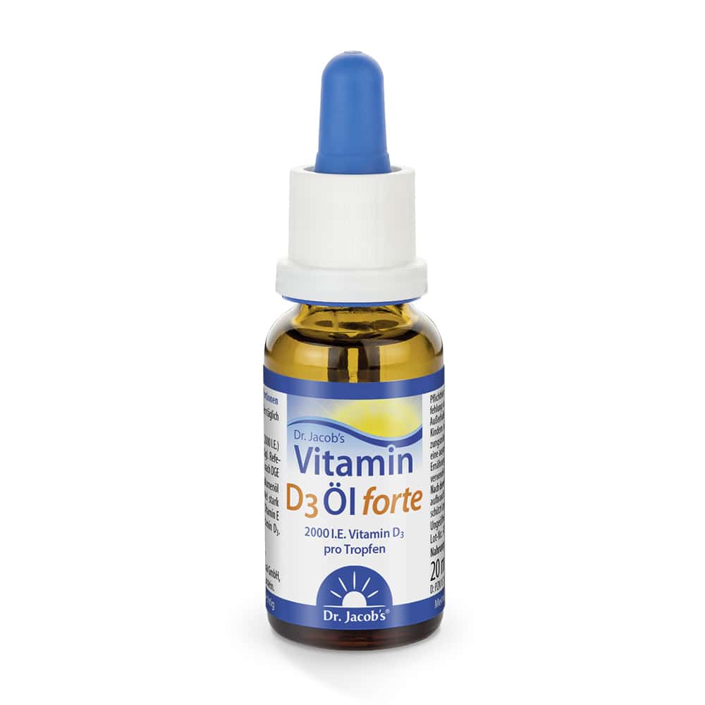 Dr. Jacob's Vitamin D3 Öl forte 2000 IE D3 hochdosiert