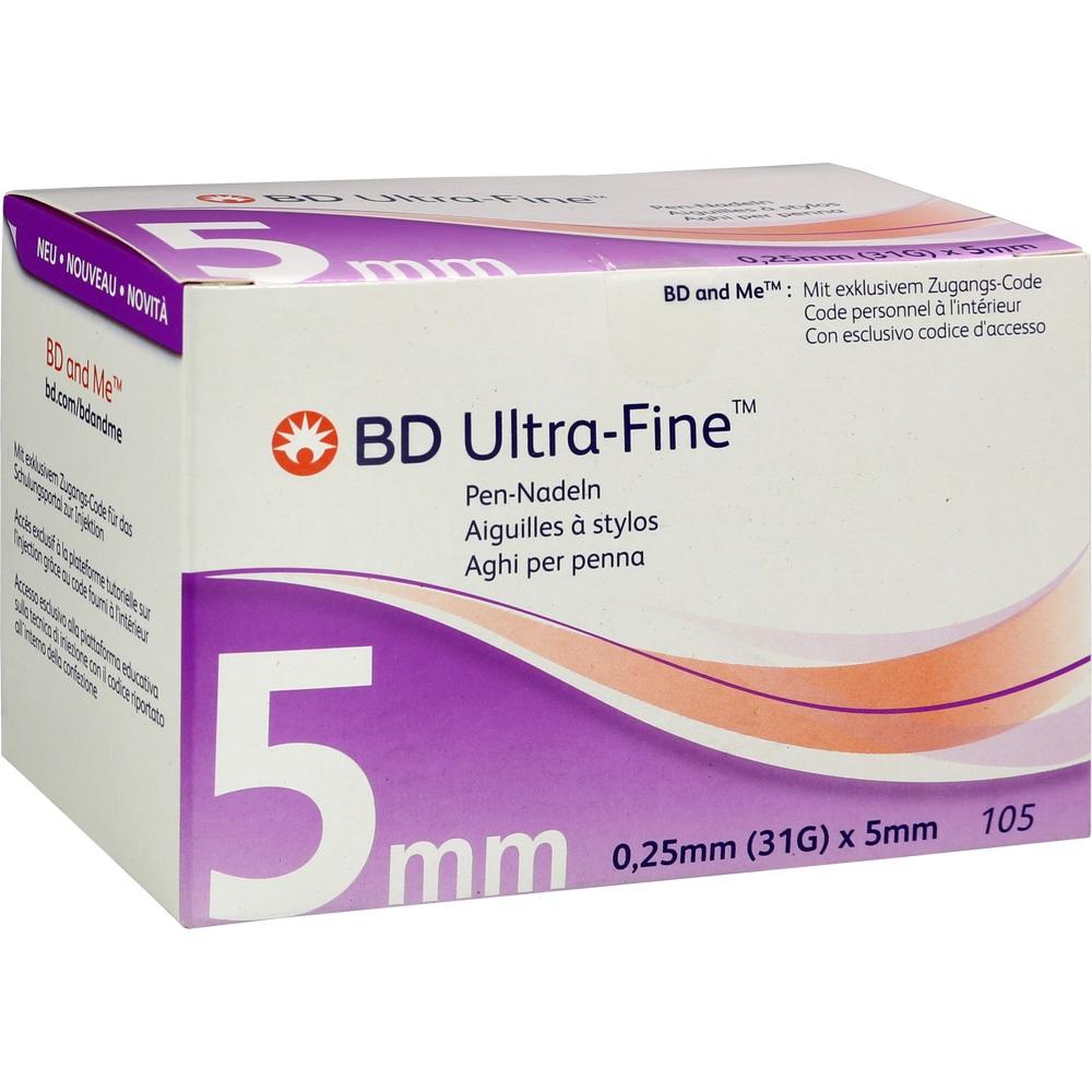 Bd Ultra-fine Pen-nadeln 5 mm 31 G 105 St Kanüle