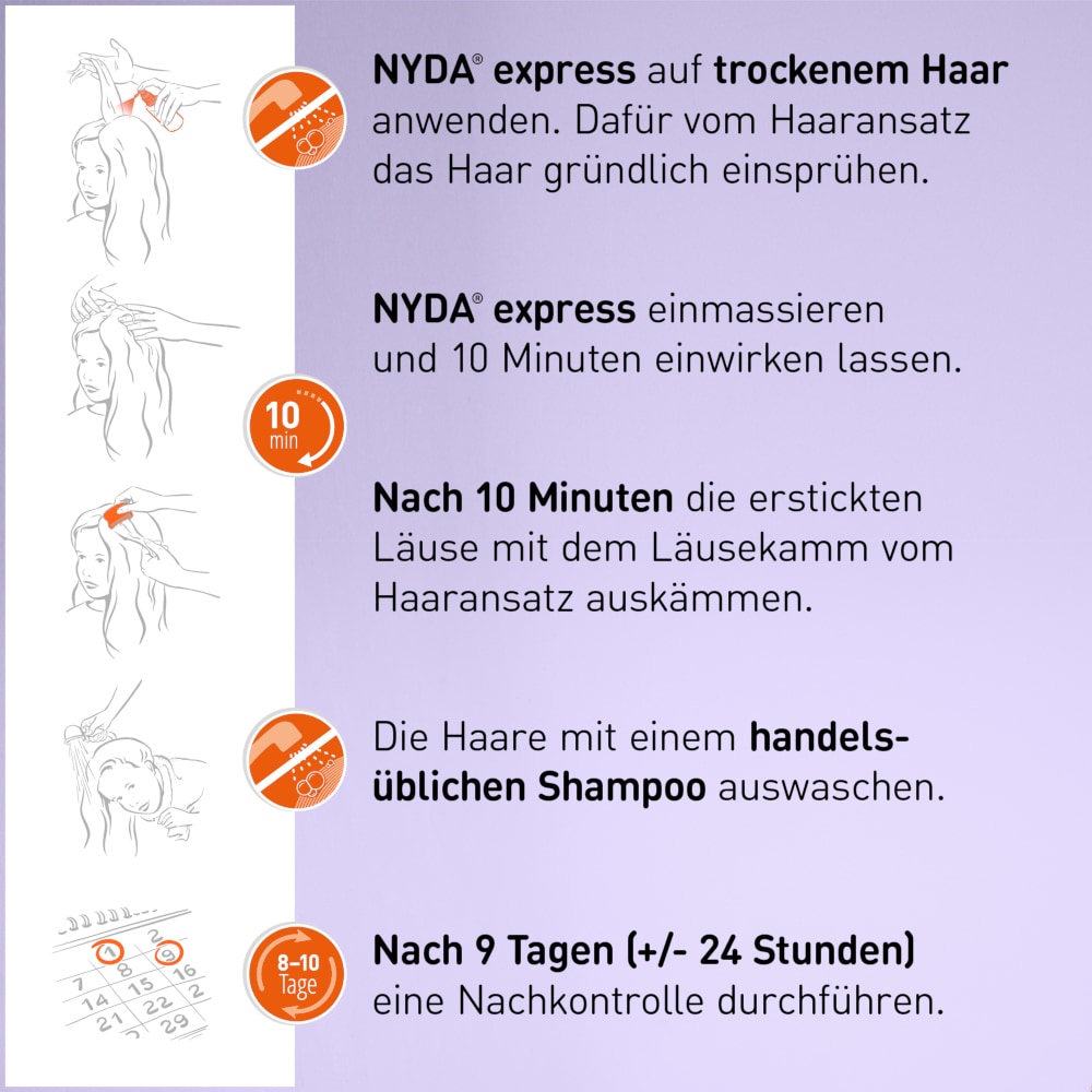 NYDA express  2X50 ml Pumplösung