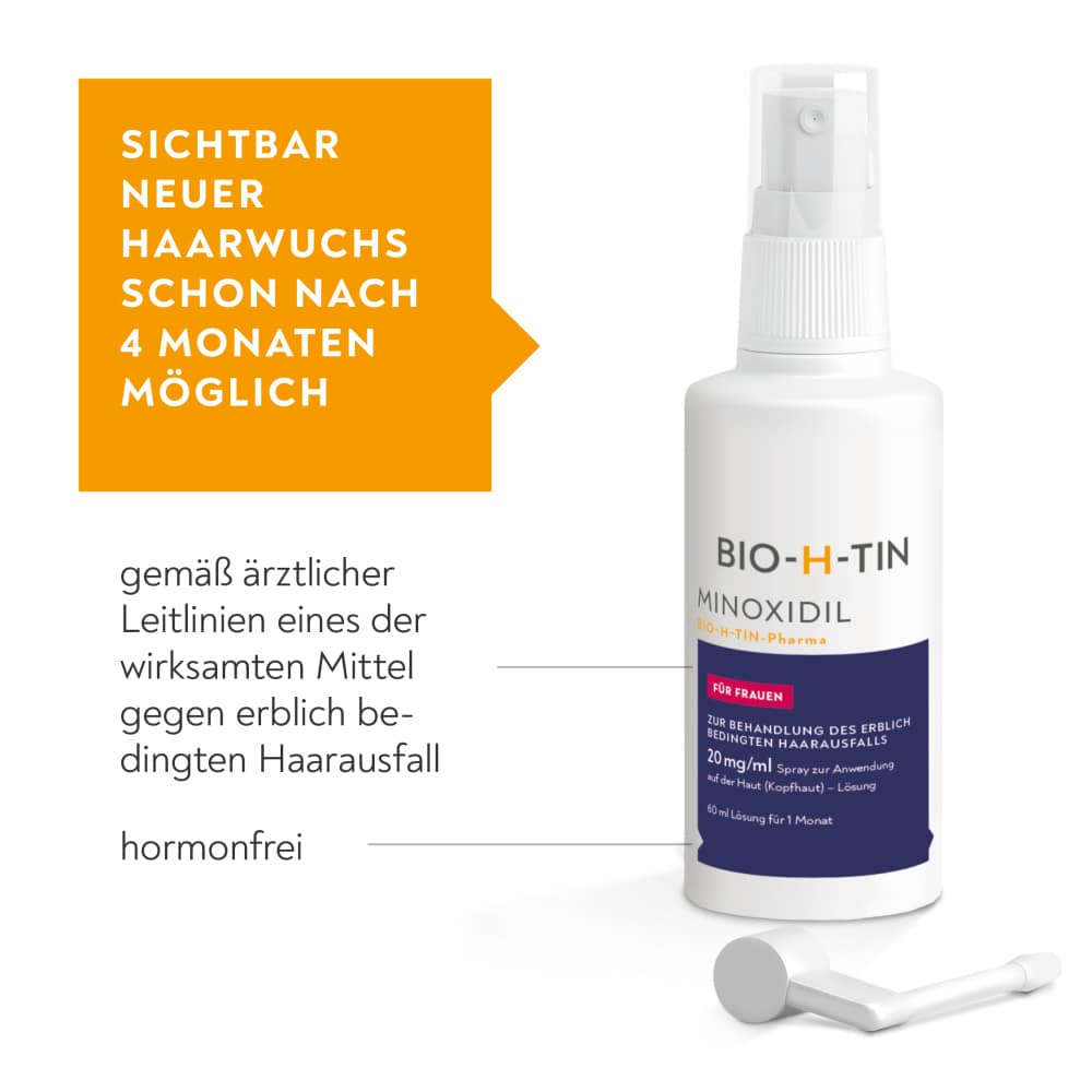 MINOXIDIL BIO-H-TIN Pharma 20 mg/ml Spray 60 ml Lösung