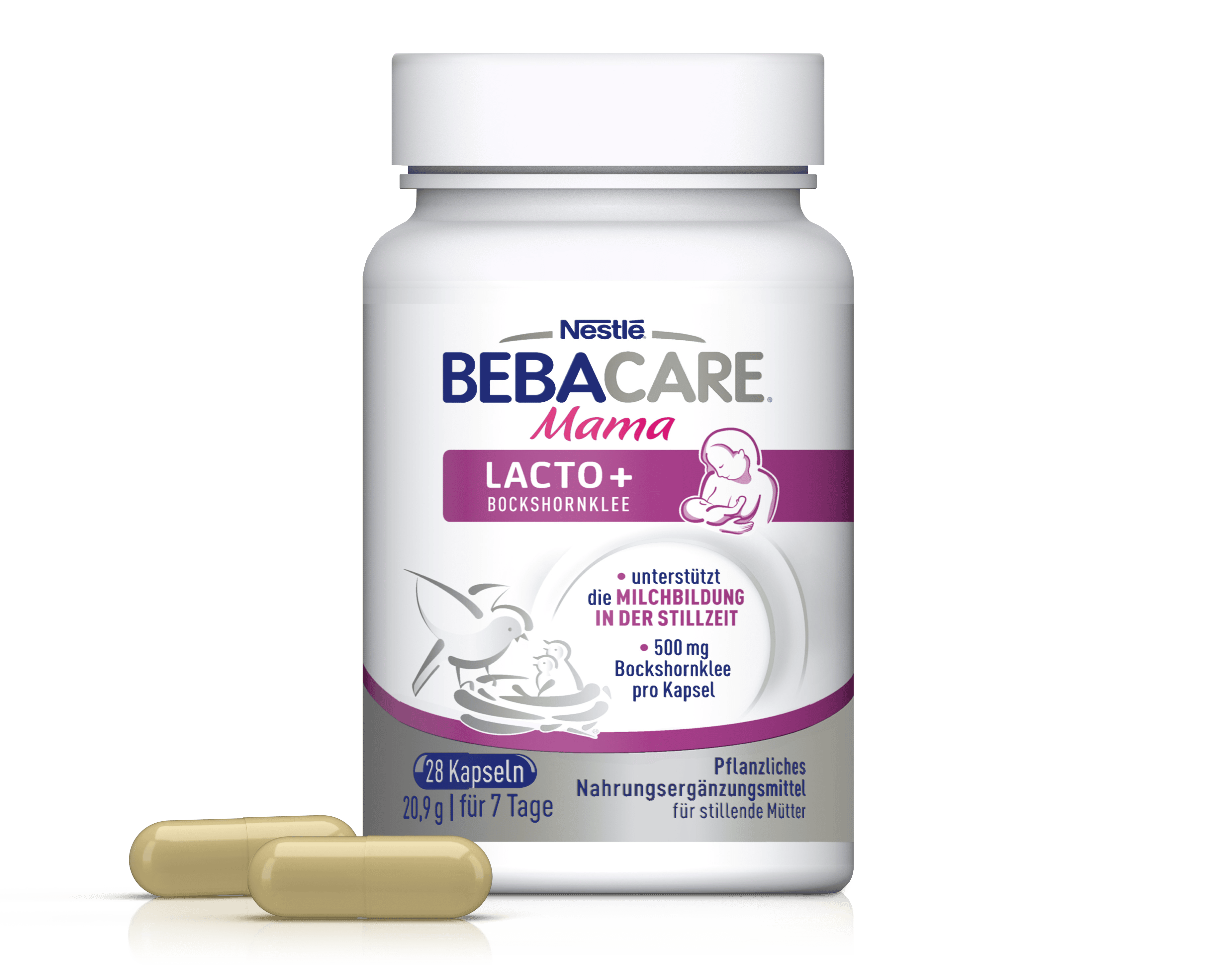 Nestle BEBACARE Mama LACTO+ BOCKSHORNKLEE 28 St Kapseln 28 g