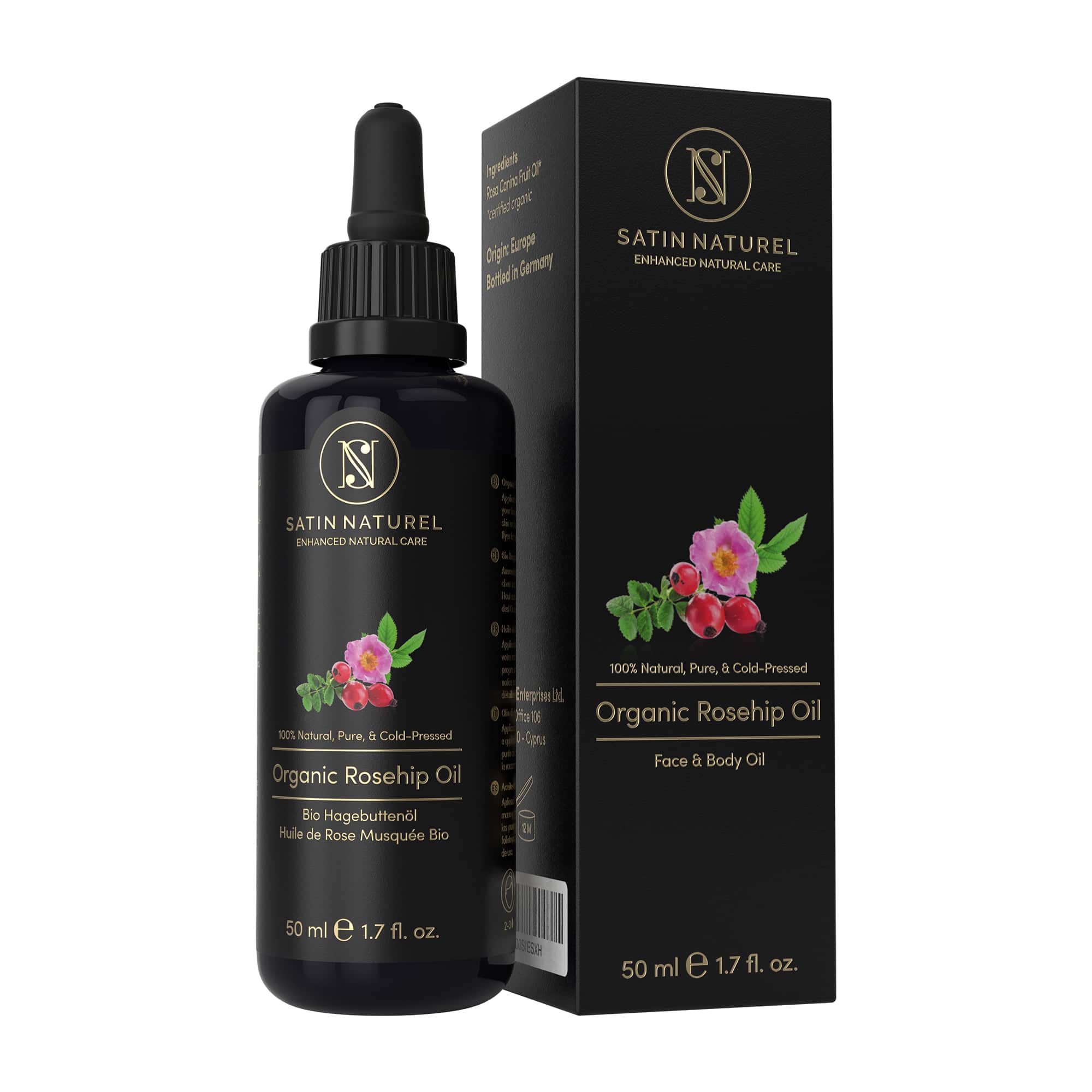 Satin Naturel BIO Hagebuttenöl 50ml 50 ml Öl
