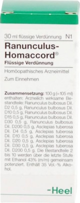 RANUNCULUS HOMACCORD Tropfen 30 ml Tropfen