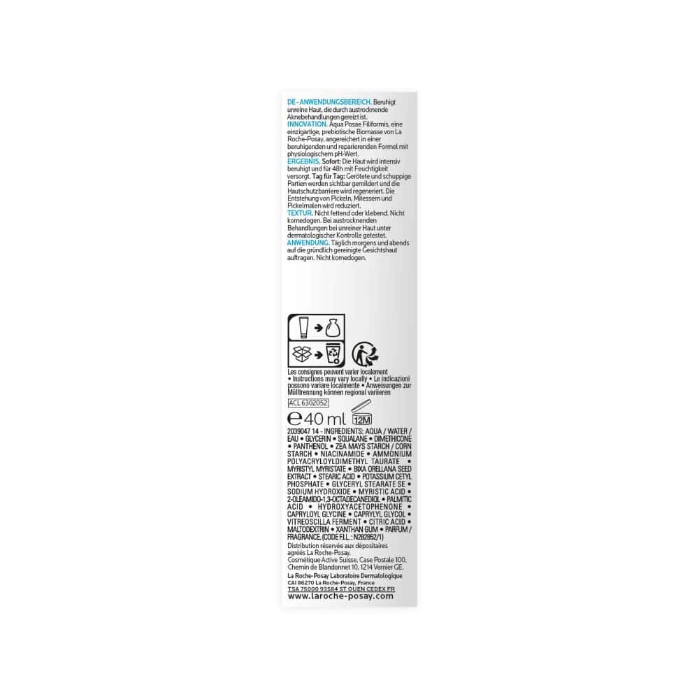 LA ROCHE-POSAY EFFACLAR H ISO-BIOME FEUCHTIGKEITSPFLEGE 40 ml Creme