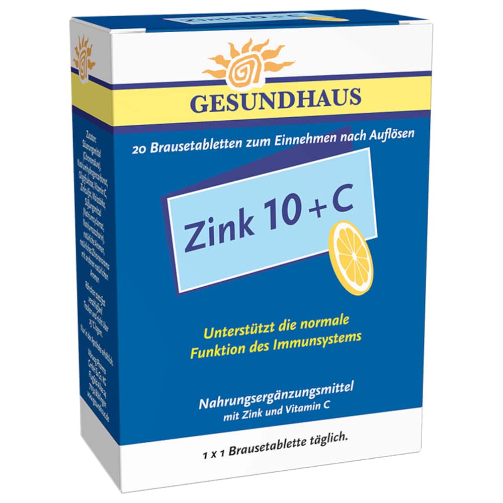 ZINK 10+C Brausetabletten 20 St Brausetabletten