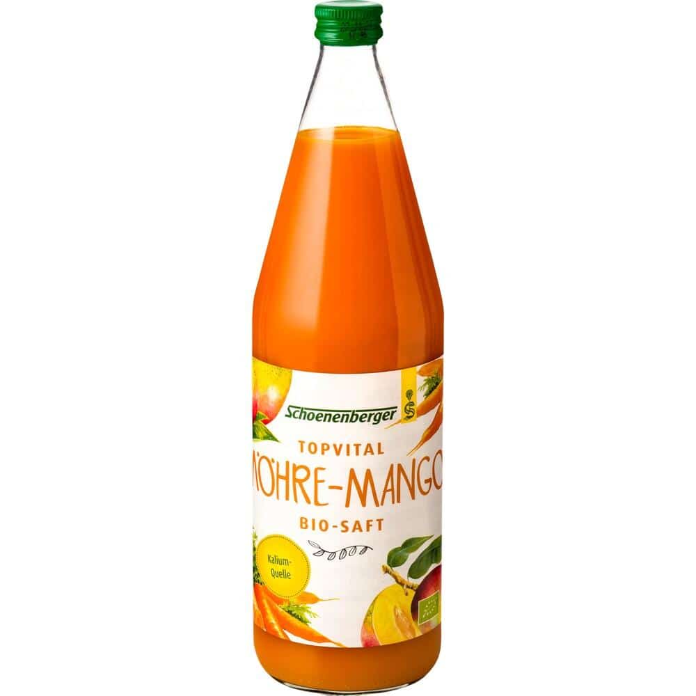 Schoenenberger TOPVITAL MÖHRE-MANGO BIO-SAFT 750 ml Saft
