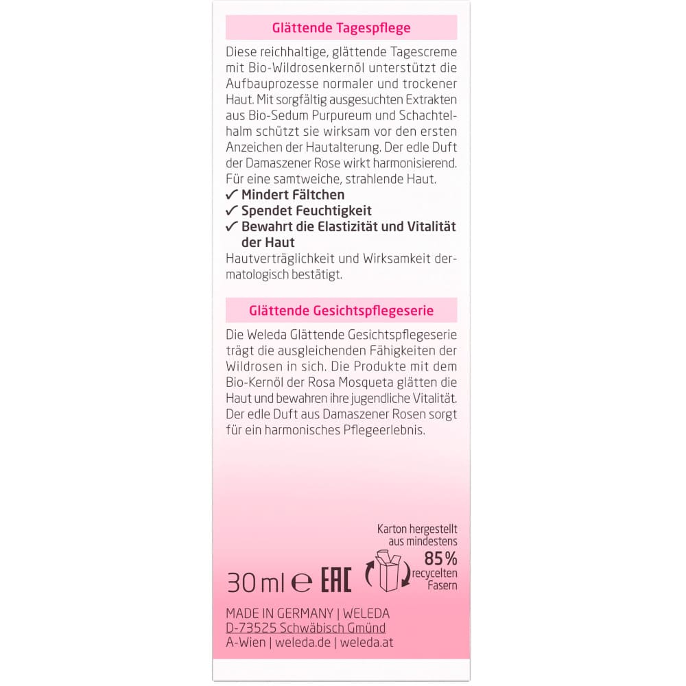 Weleda Wildrose Glättende Tagespflege 30 ml Tagescreme